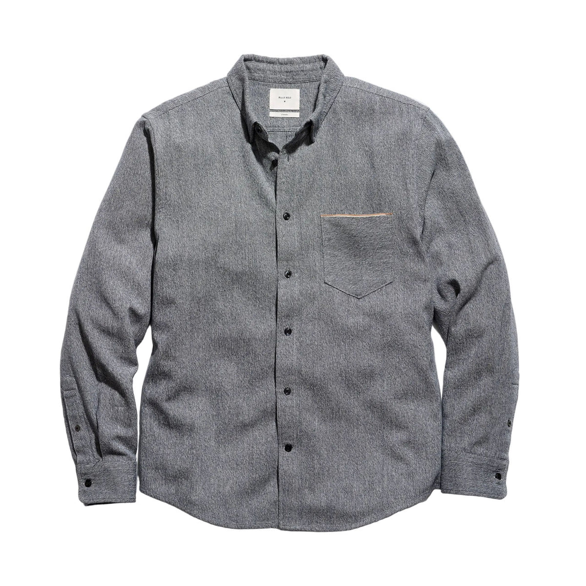 Billy Reid Twisted MSL 1-Pocket Shirt Dark Chambray