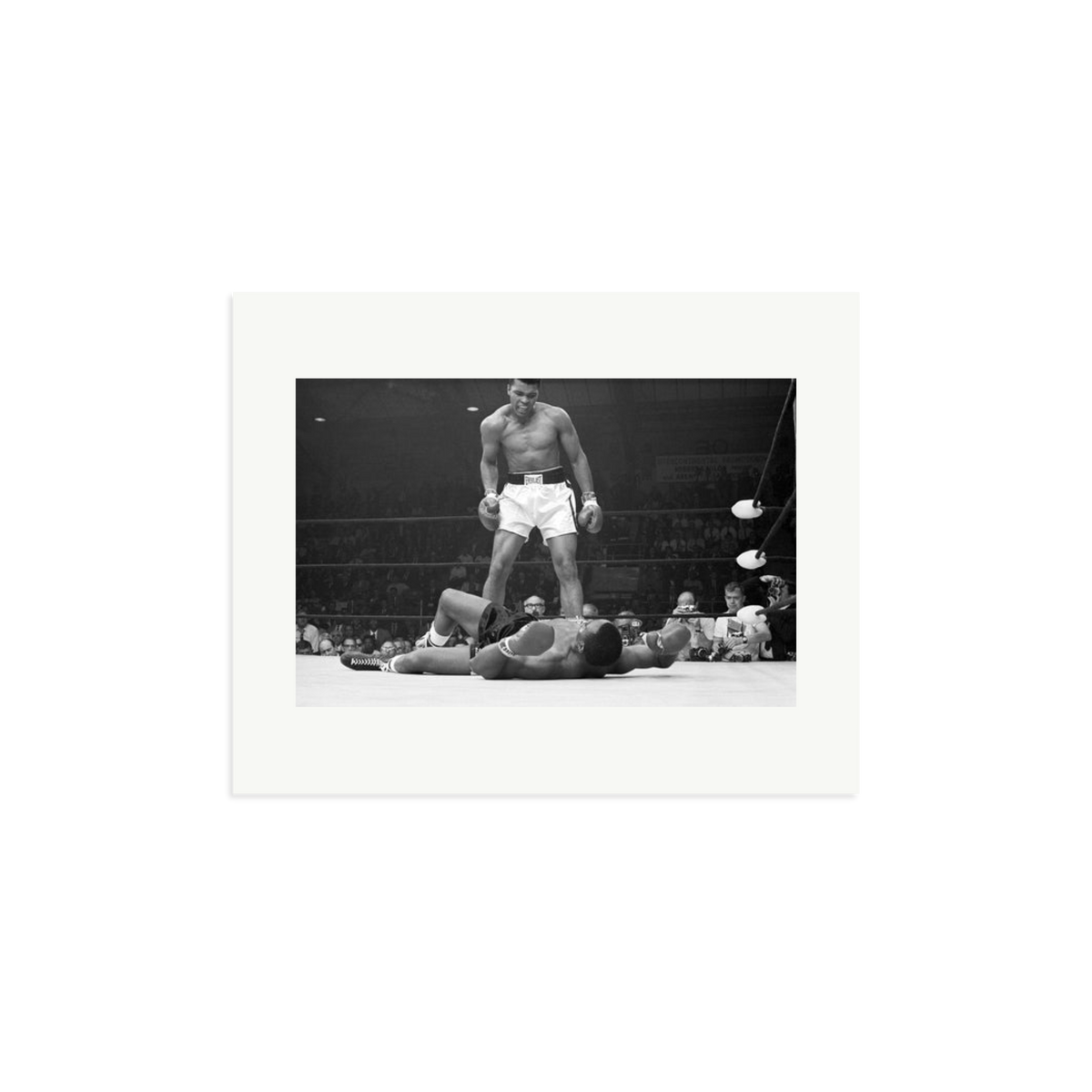 Muhammad Ali Taunting Sonny Liston Framed Photograph Print Only Medium