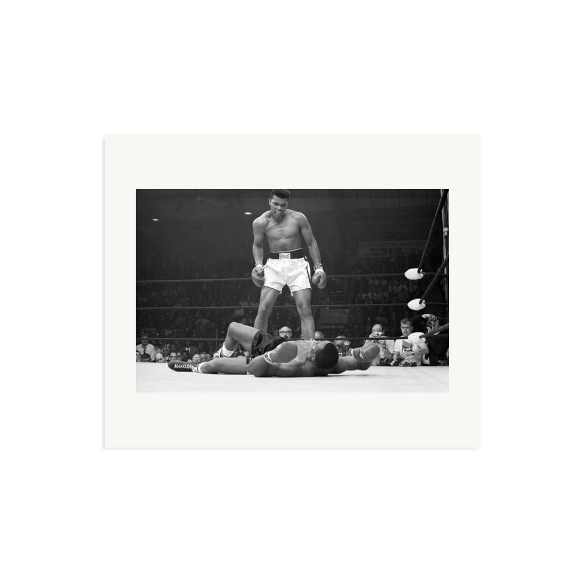 Muhammad Ali Taunting Sonny Liston Framed Photograph Print Only Large