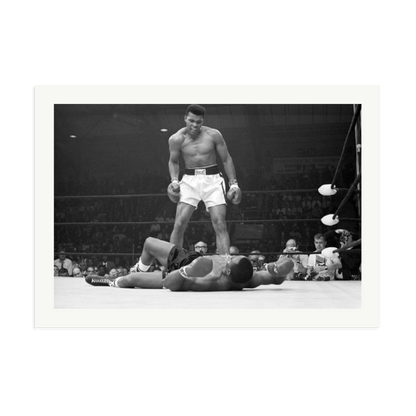 Muhammad Ali Taunting Sonny Liston Framed Photograph Print Only XXL
