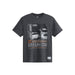 Alpha Industries NASA EXPLORATION TEE - DARK CHARCOAL HEATHER