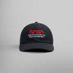 Alpha Industries NASA WORM LOGO CAP - BLACK