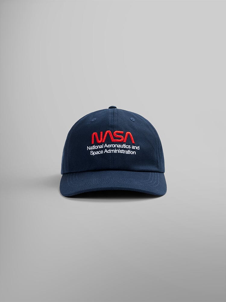 Alpha Industries NASA WORM LOGO CAP REPLICA BLUE O S