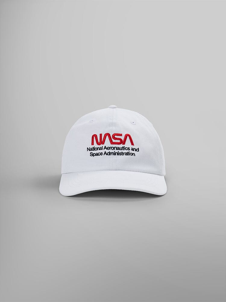 Alpha Industries NASA WORM LOGO CAP WHITE O S