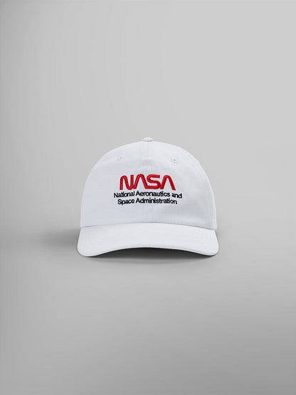 Alpha Industries NASA WORM LOGO CAP WHITE O S