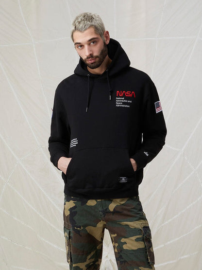 ALPHA INDUSTRIES NASA WORM LOGO HOODIE