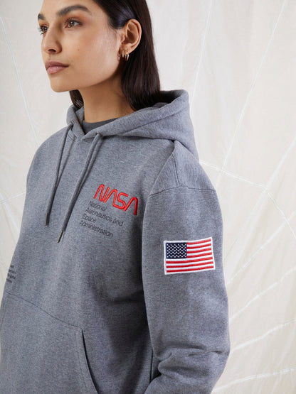 ALPHA INDUSTRIES NASA WORM LOGO HOODIE