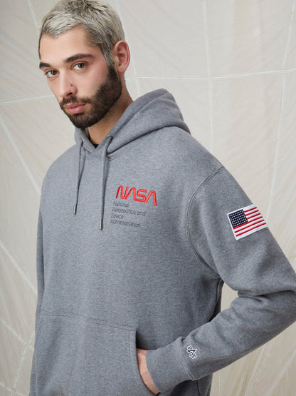 ALPHA INDUSTRIES NASA WORM LOGO HOODIE