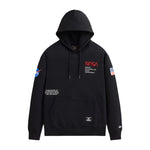 ALPHA INDUSTRIES NASA WORM LOGO HOODIE - BLACK