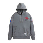 ALPHA INDUSTRIES NASA WORM LOGO HOODIE - MEDIUM CHARCOAL HEATHER