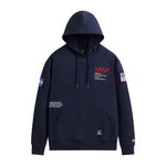 ALPHA INDUSTRIES NASA WORM LOGO HOODIE - REPLICA BLUE