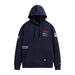 ALPHA INDUSTRIES NASA WORM LOGO HOODIE - REPLICA BLUE