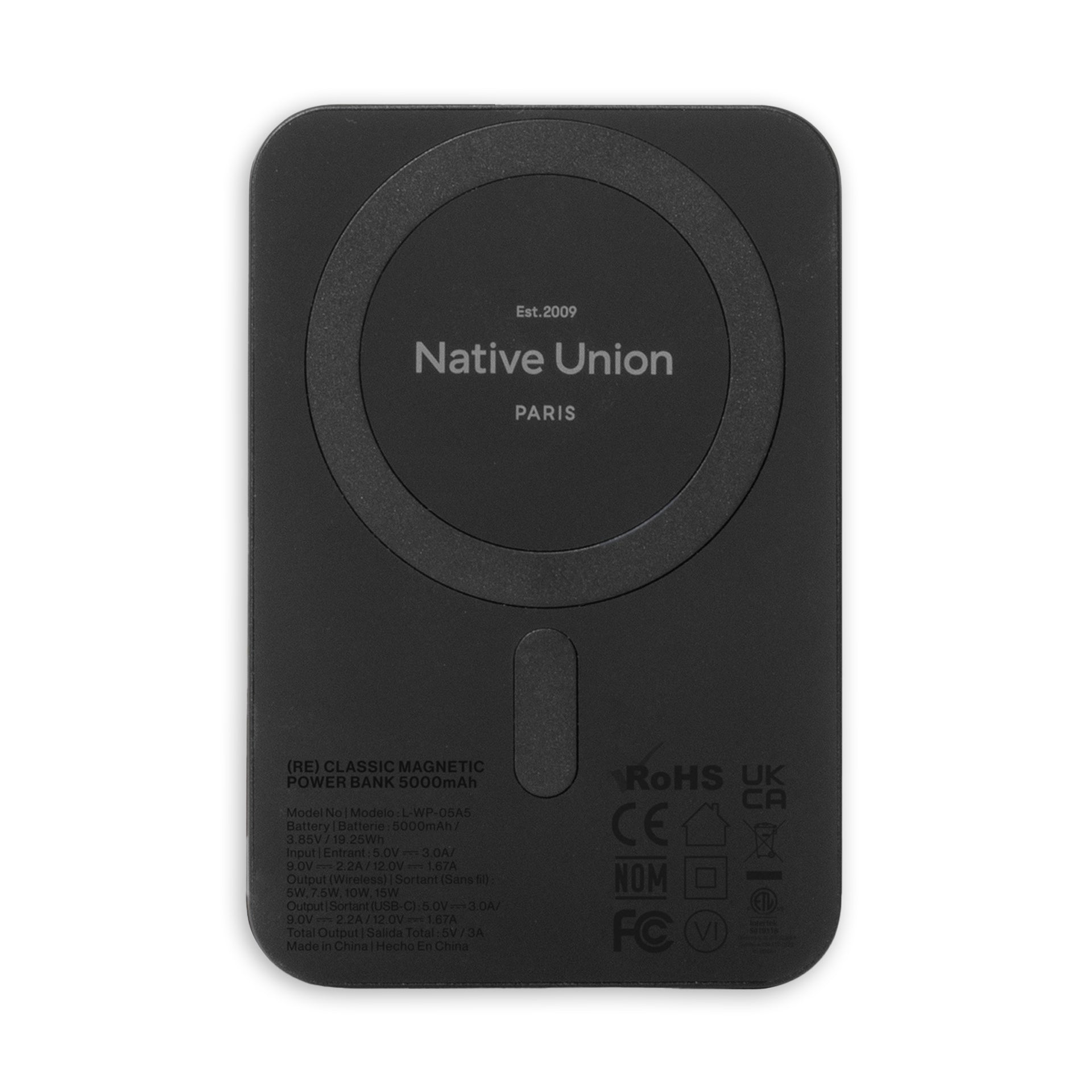 Native Union (Re) Classic Power Bank | Caricatore portatile magnetico compatibile con MagSafe da 5000mAh 15W - Cavo USB-C incluso - per iPhone 16, 16 Plus, 16 Pro, 16 Pro Max, AirPods (Blu navy Native Union (Re) Classic Power Bank | Caricatore portatile magnetico compatibile con MagSafe da 5000mAh 15W - Cavo USB-C incluso - per iPhone 16, 16 Plus, 16 Pro, 16 Pro Max, AirPods (Blu navy
