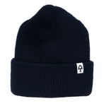 American Trench Merino Cardigan Stitch Beanie - navy