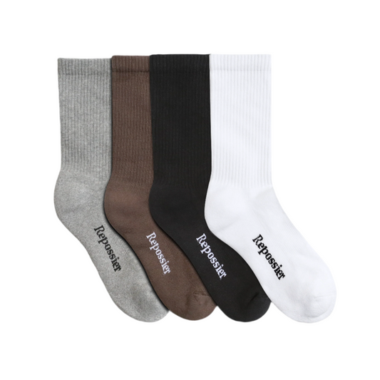 Repossier NEUTRALS CLASSIC CREW SOCKS 4-PACK