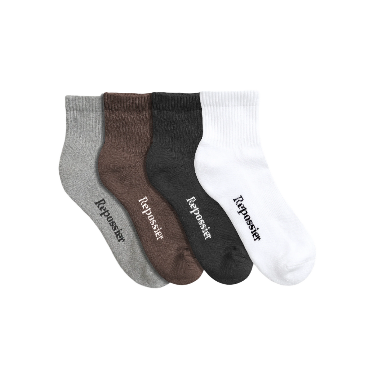 Repossier NEUTRALS HALF CREW SOCKS 4-PACK