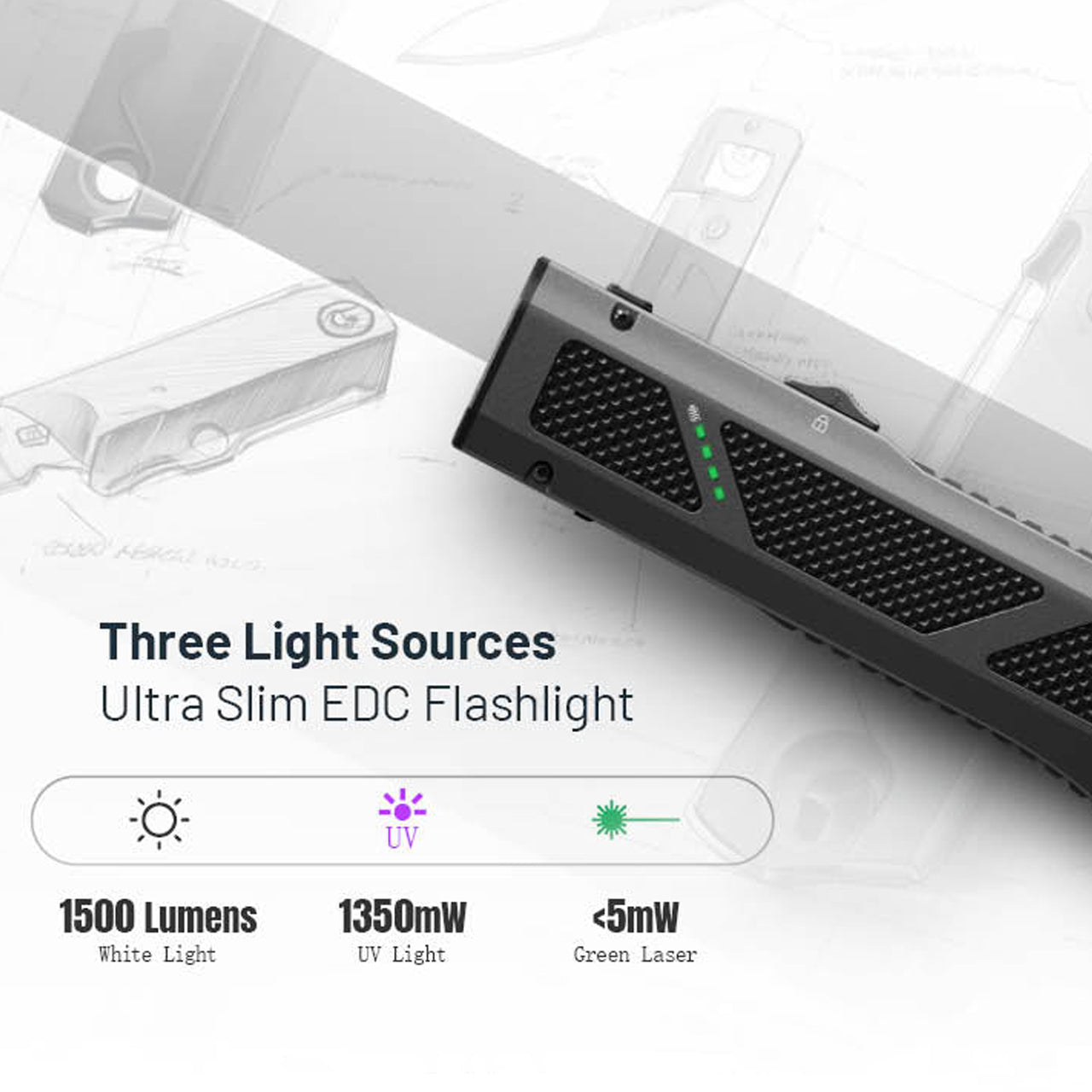 Nitecore EDC17 EDC Flat Flashlight