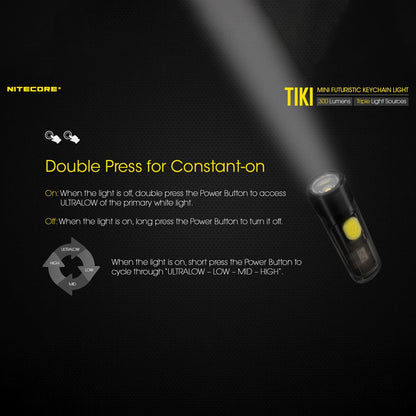 Nitecore TIKI 300 Lumen Keychain Flashlight