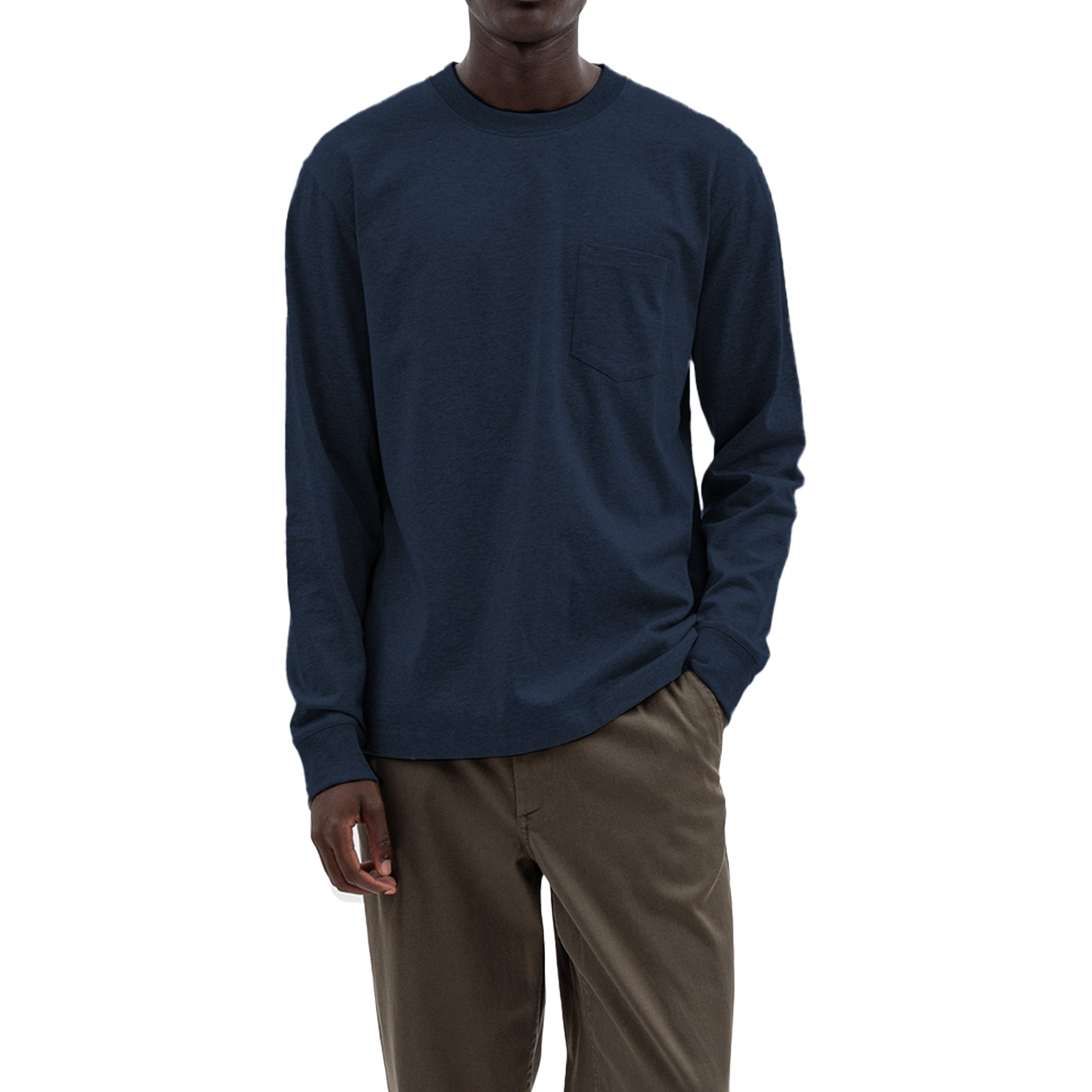 【関税込み】NORSE PROJECTS グレー Johannes 長袖Tシャツ norse-projects-joahhnes-