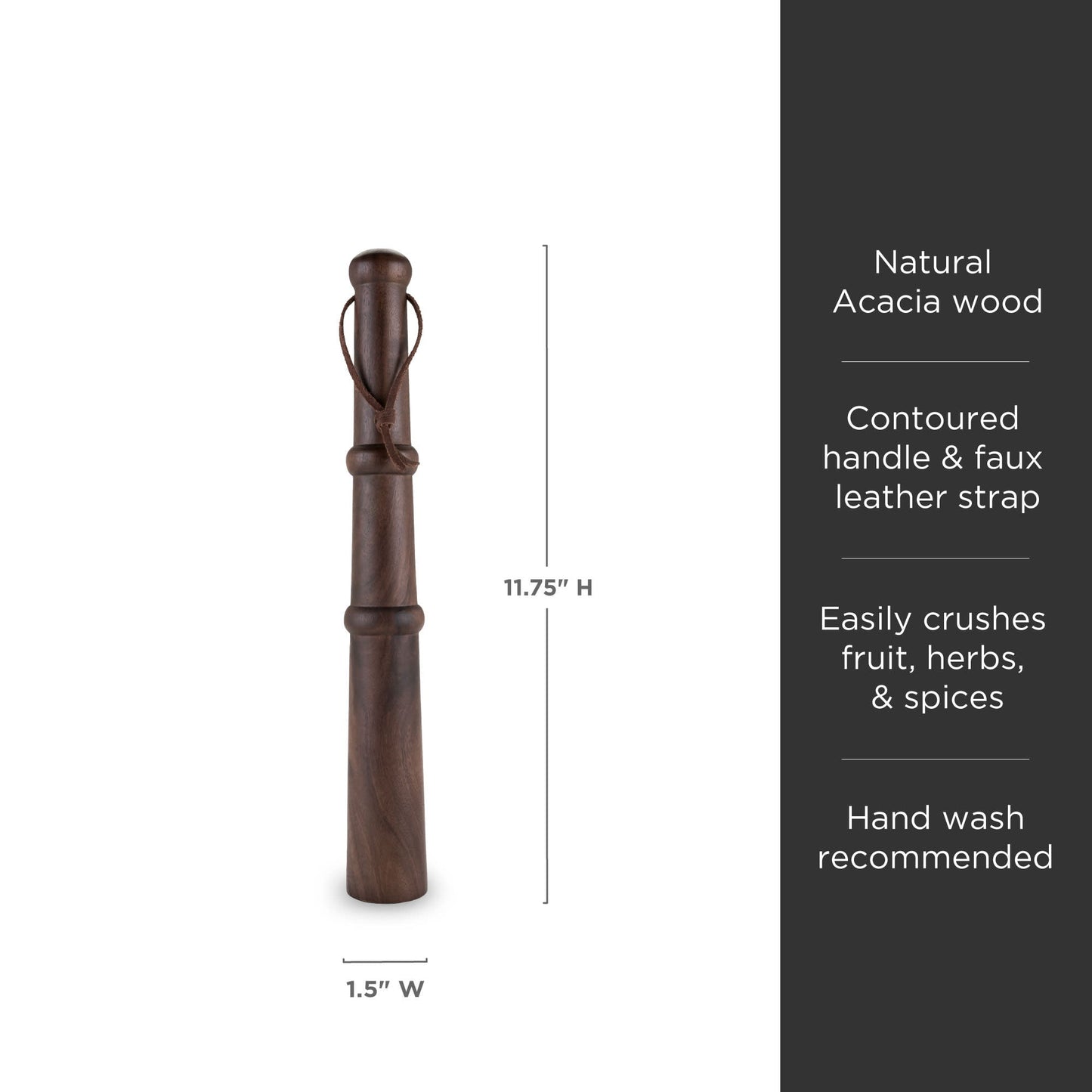 Professional Acacia Wood Muddler