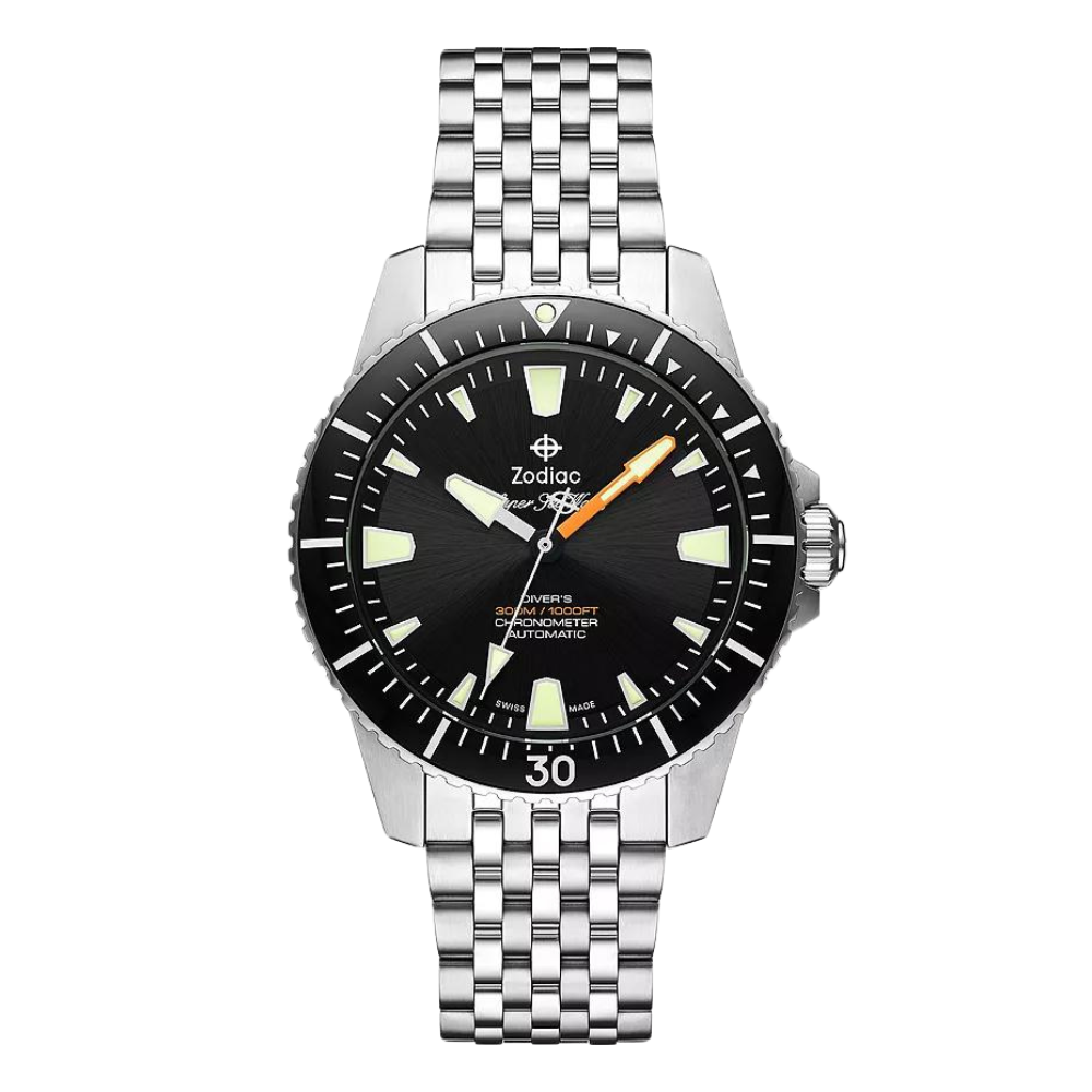 Zodiac Super Sea Wolf Pro-Diver Watch Default Title