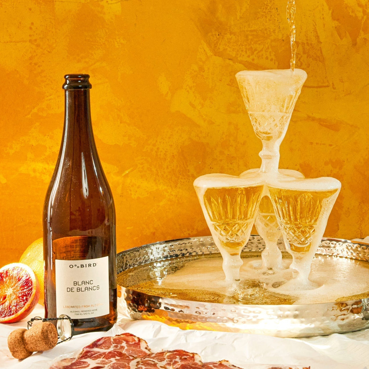 Oddbird Blanc de Blancs Non-Alcoholic Sparkling White Wine