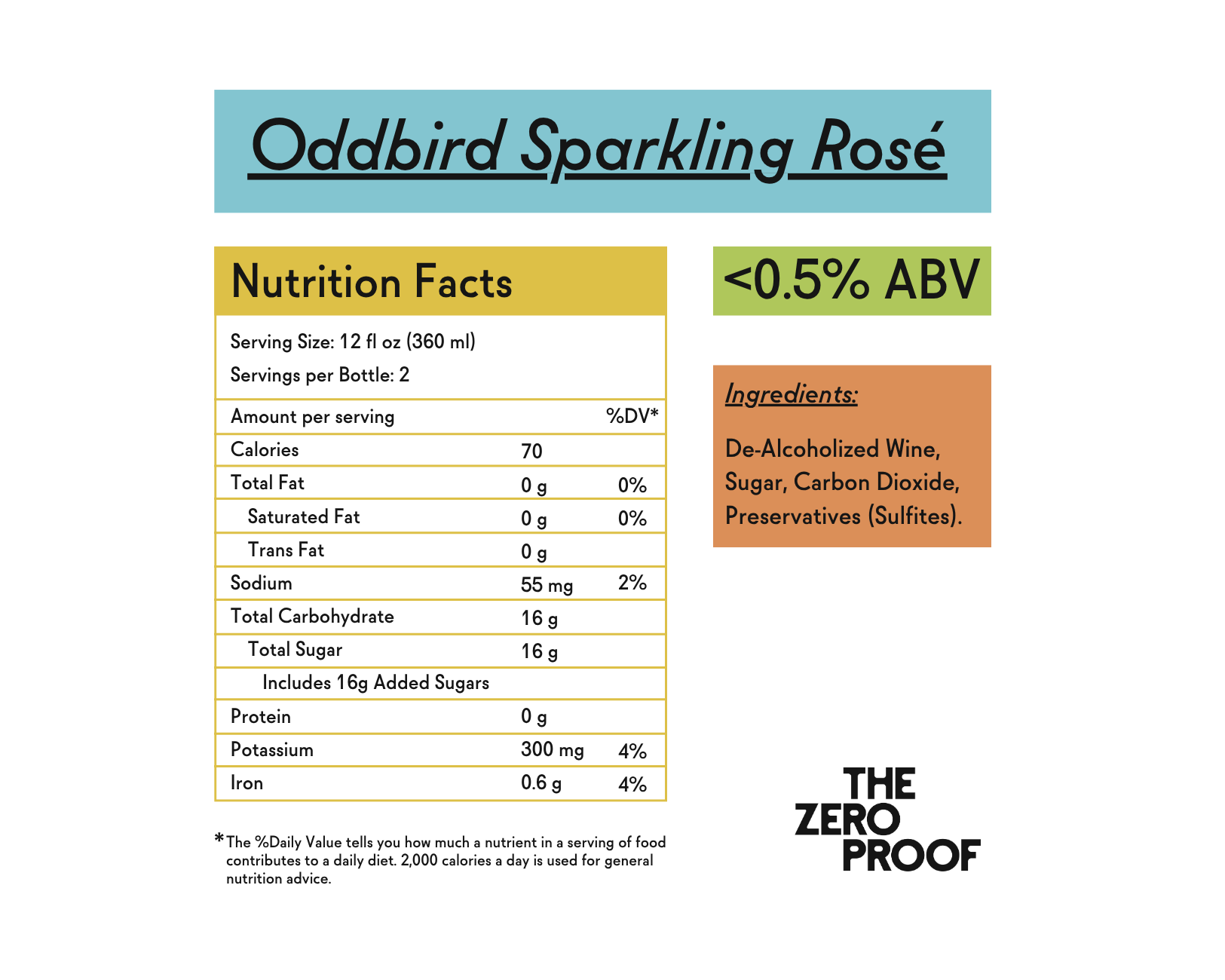 Oddbird Non-Alcoholic Sparkling Rosé
