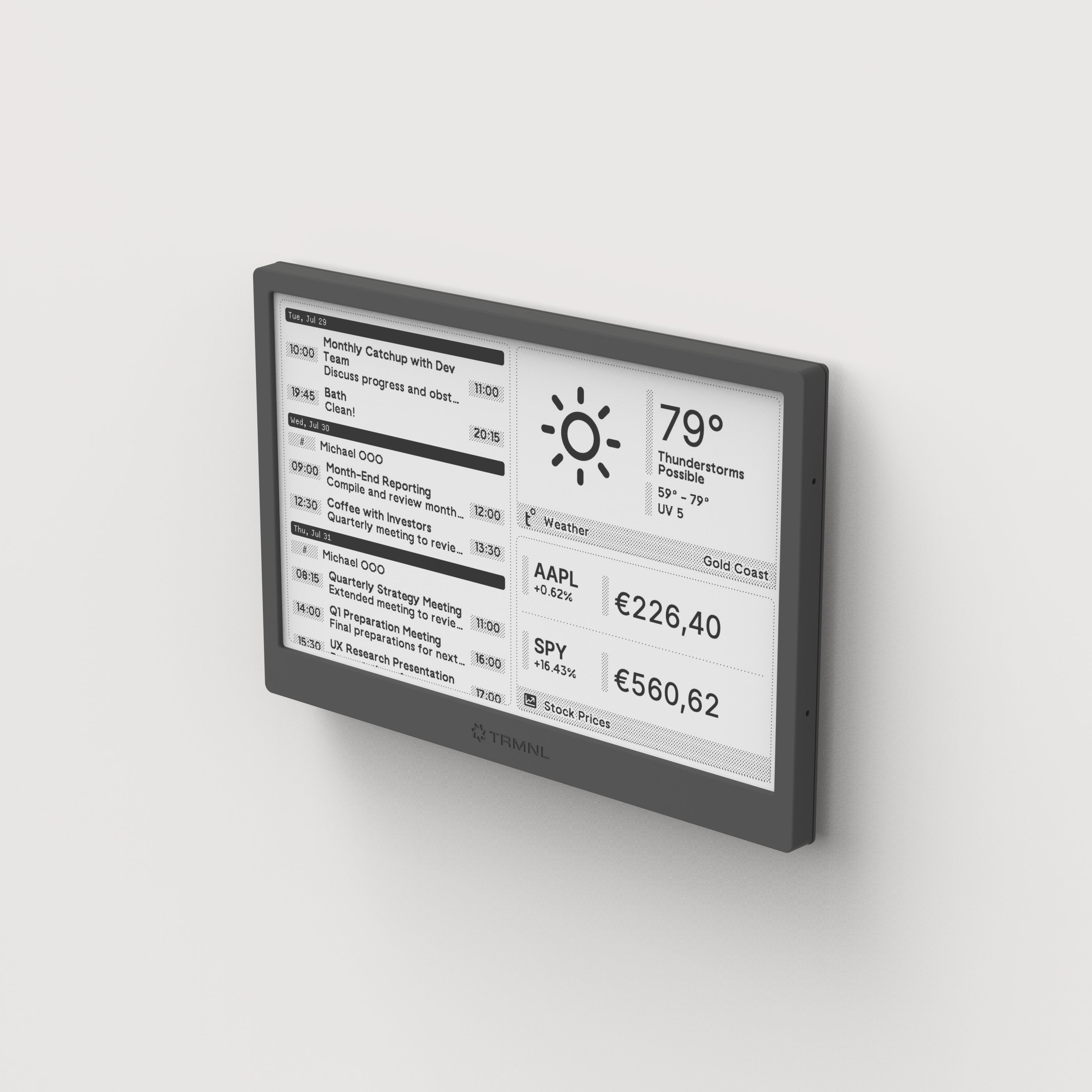 TRMNL Open Source Home Display | Uncrate Supply