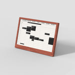 TRMNL Open Source Home Display - Dark Wood (faux)