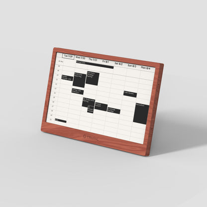 TRMNL Open Source Home Display Dark Wood (faux)