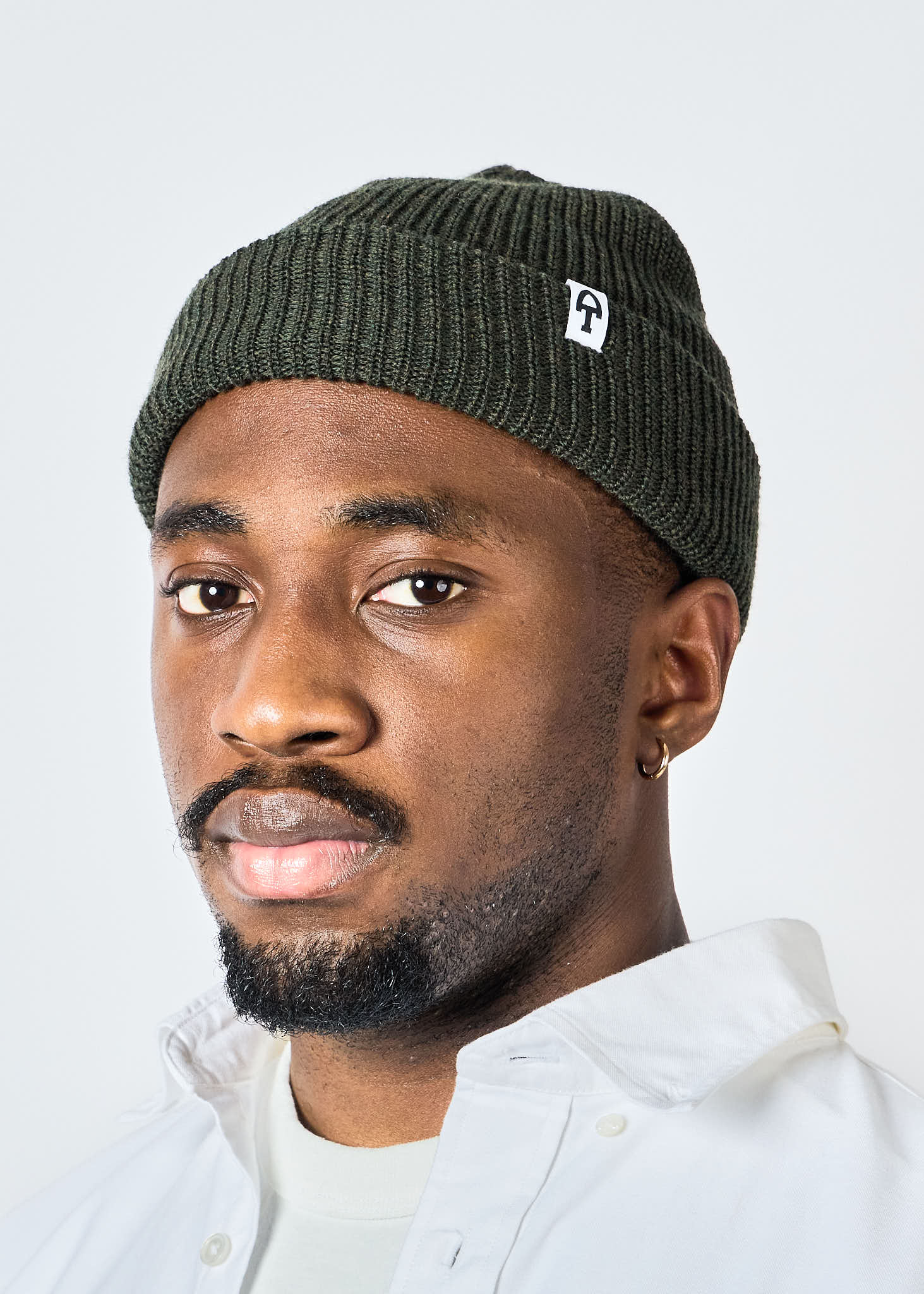 American Trench Merino Cardigan Stitch Beanie