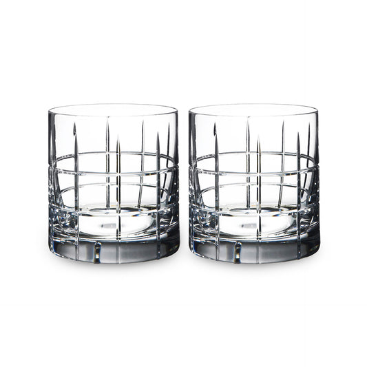 Orrefors Street Double Old Fashioned Glasses
