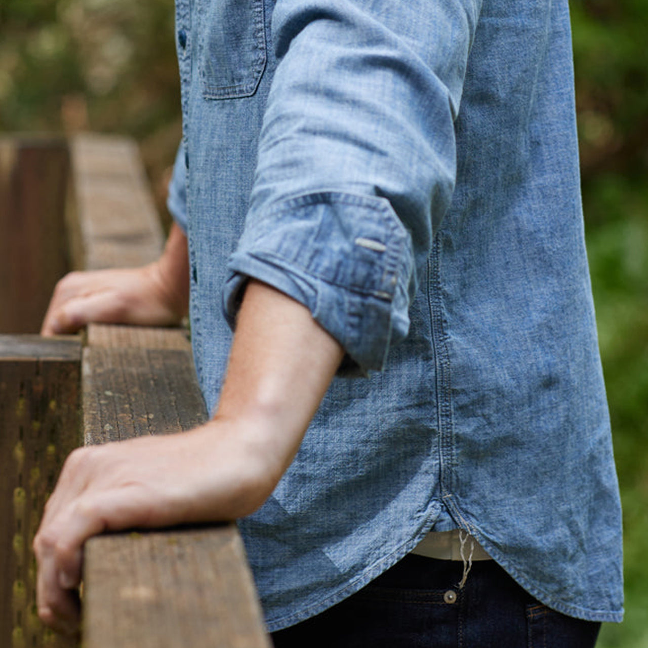 Outerknown Chambray Utility Shirt | Uncrate Supply Outerknown Chambray Utility Shirt | Uncrate Supply