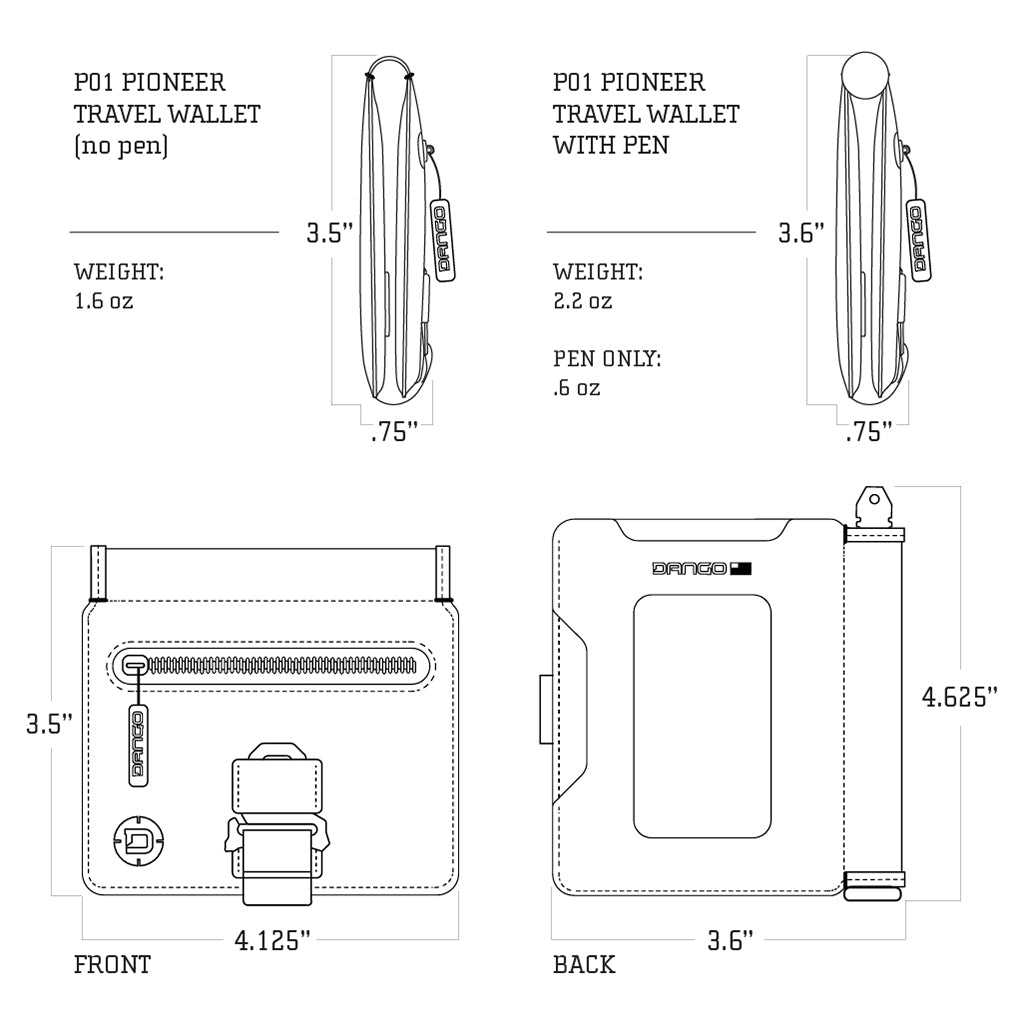 Dango P01 Pioneer Travel Wallet