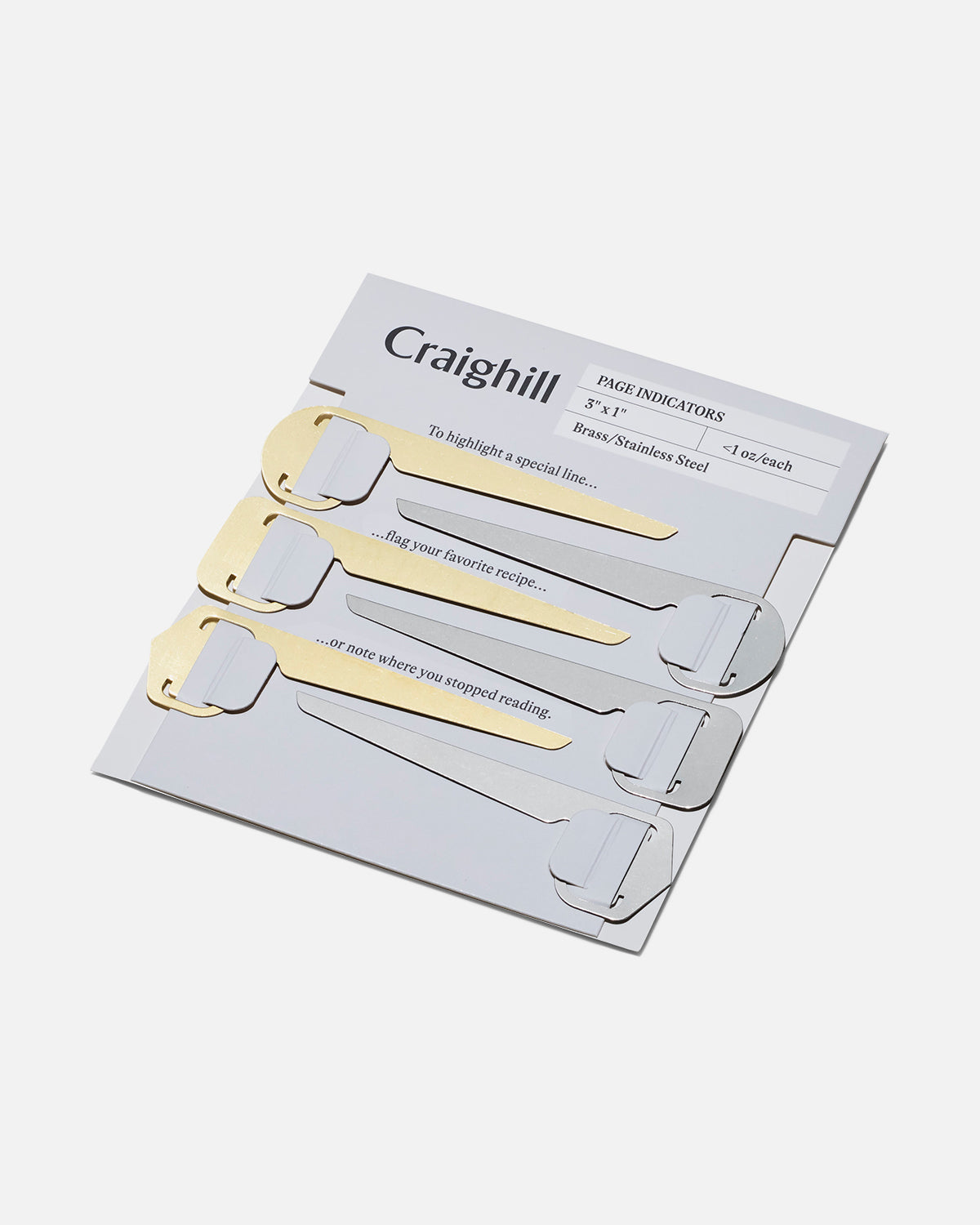 Craighill Page Indicators - Set of 6