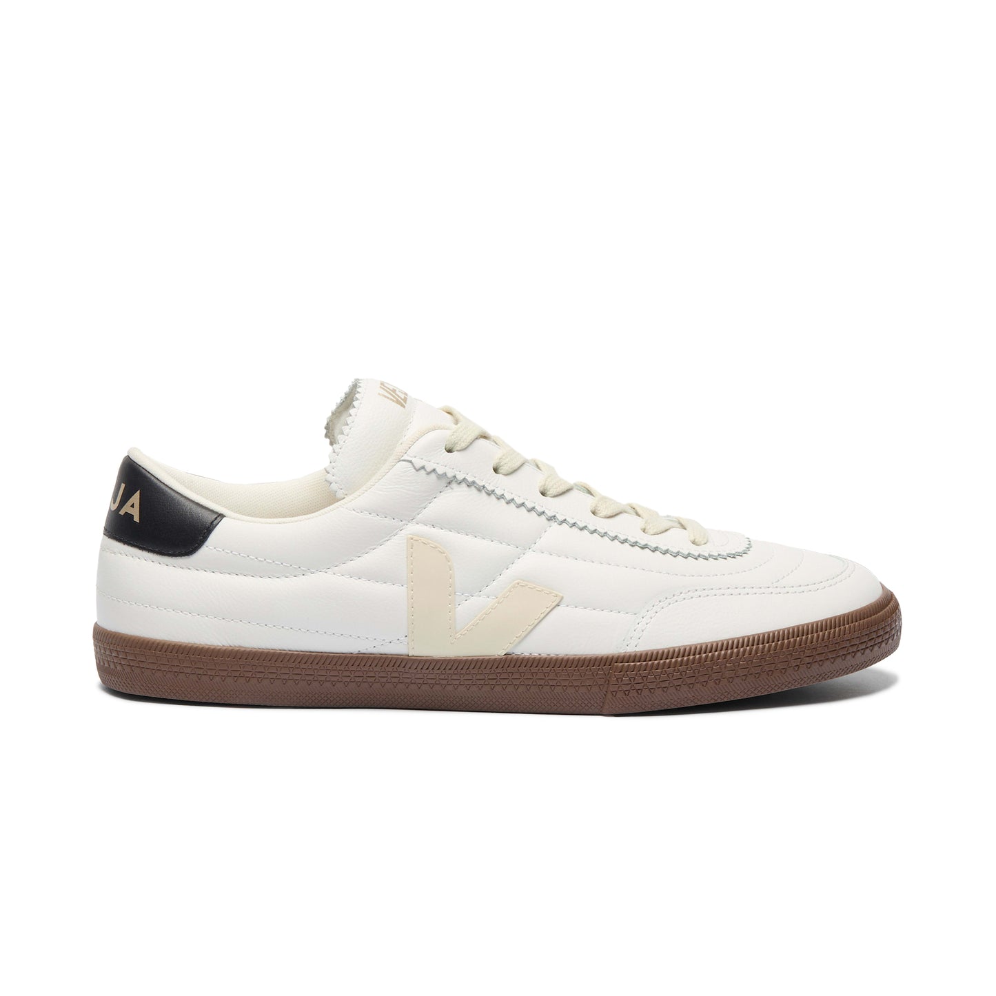 Veja PANENKA LEATHER Sneakers LEATHER WHITE BLACK BARK