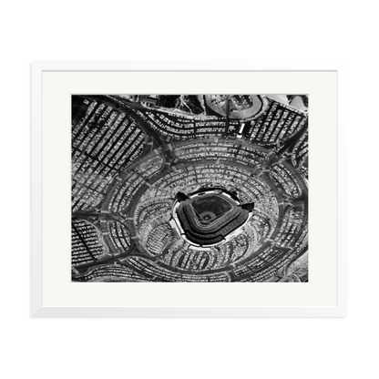 LA Dodgers Stadium Framed Print White XL
