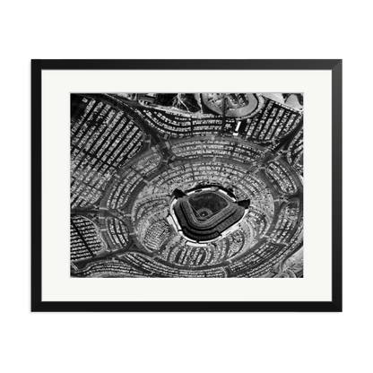 LA Dodgers Stadium Framed Print Black XL