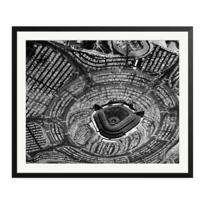 LA Dodgers Stadium Framed Print Black XXL