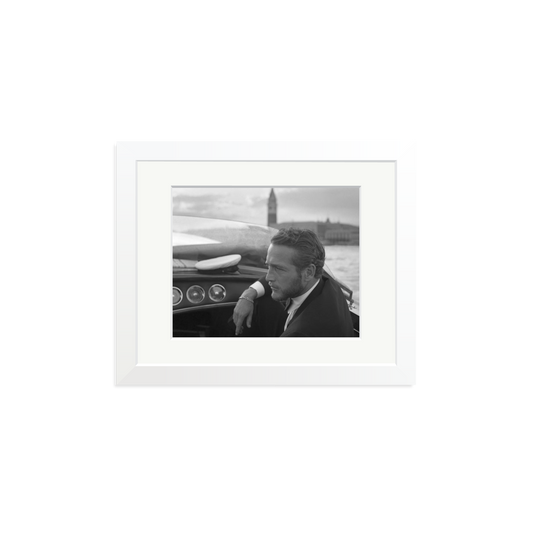 Paul Newman in Venice Framed Print
