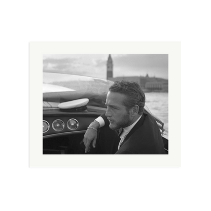 Paul Newman in Venice Framed Print Print Only Large