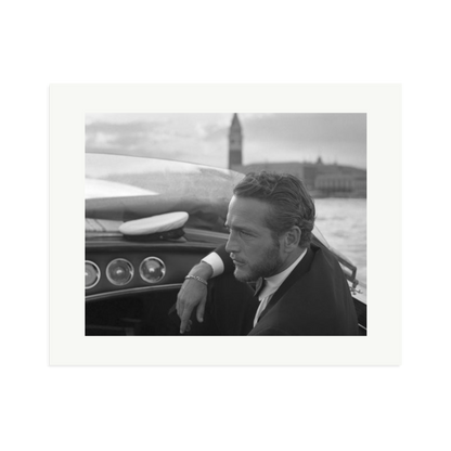 Paul Newman in Venice Framed Print Print Only XL