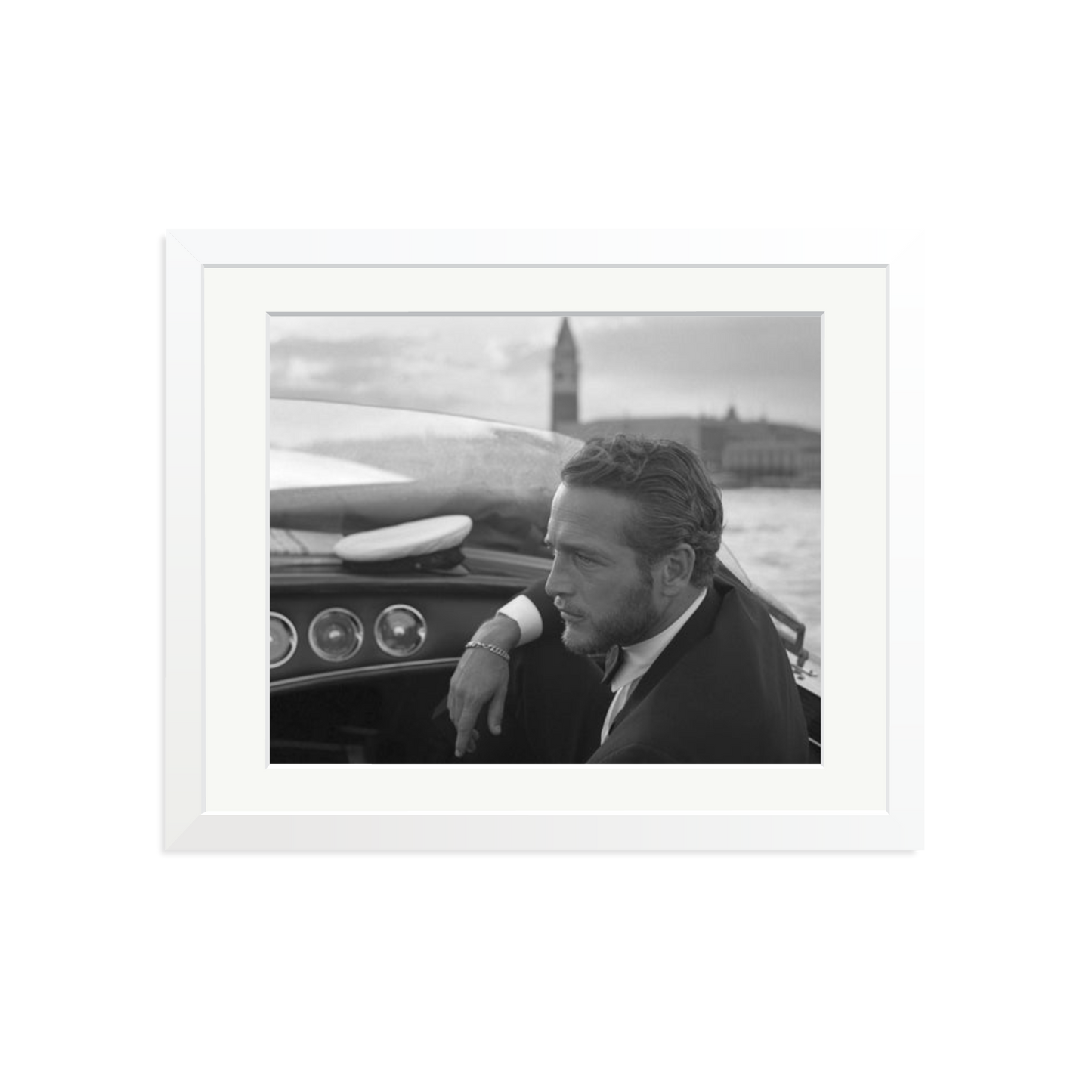 Paul Newman in Venice Framed Print