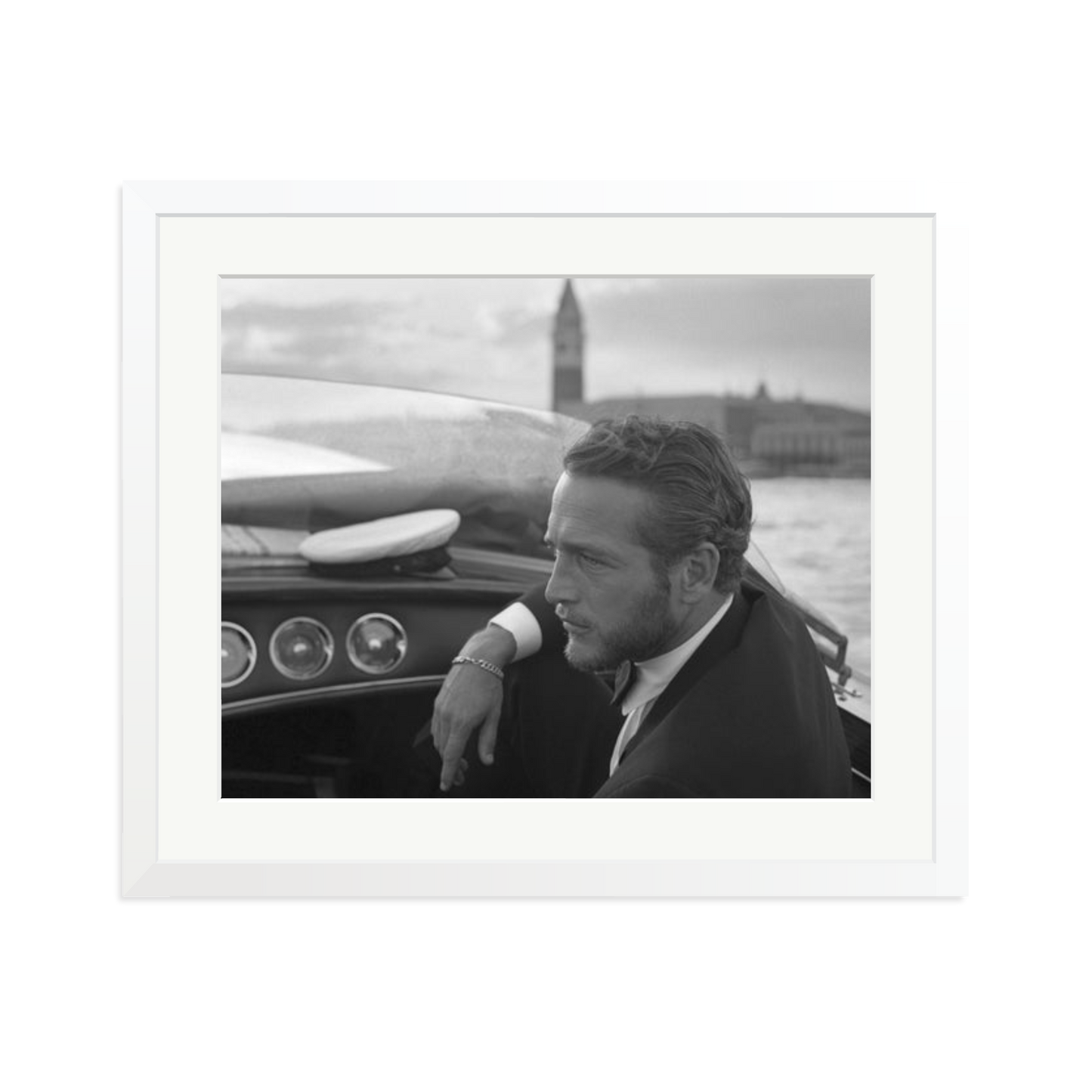Paul Newman in Venice Framed Print
