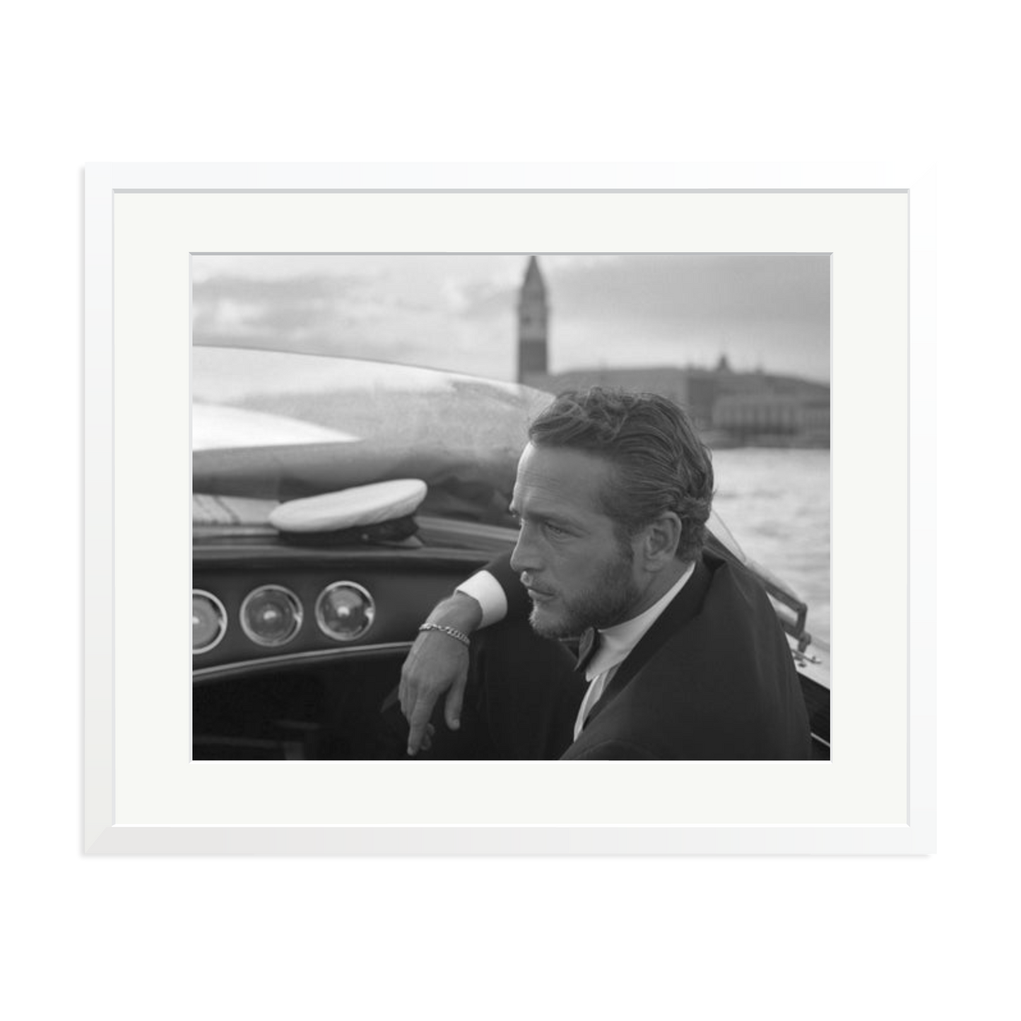 Paul Newman in Venice Framed Print
