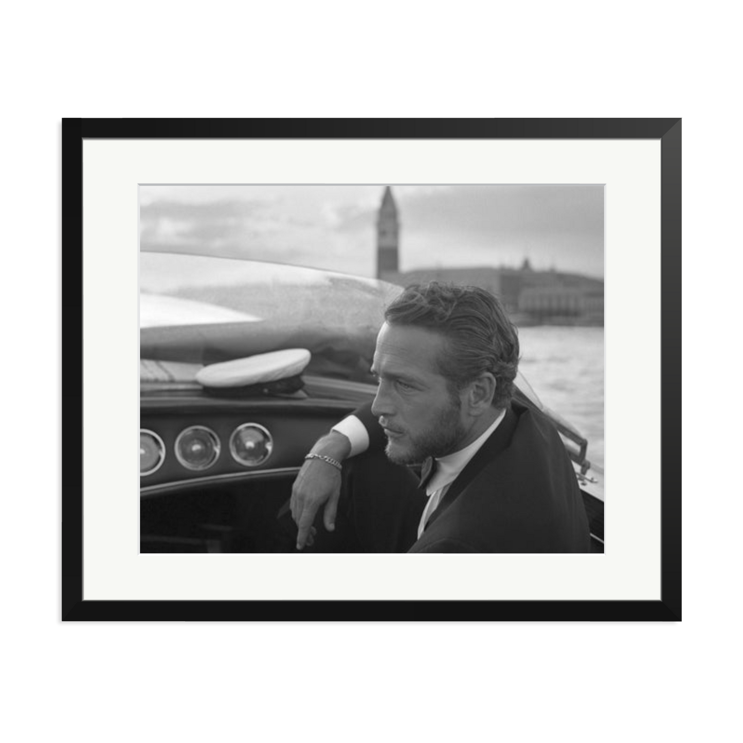Paul Newman in Venice Framed Print