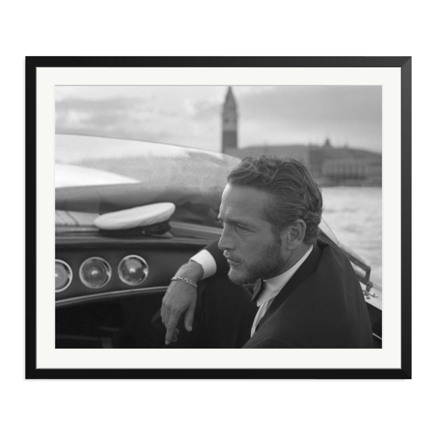 Paul Newman in Venice Framed Print