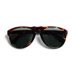 Persol 649 Sunglasses - Havanna Frame / Crystal Green Lens