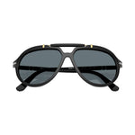 Persol Ayrton Senna Series Sunglasses - Black / Dark Blue Polar Lens