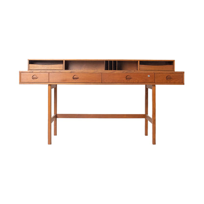 Peter Lovig Mid Century Danish Teak Flip Top Desk